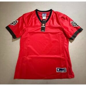 Tampa Bay Buccaneers Pro Line NFL Jersey Womens Small Red Blank Short‎ Sleeve.